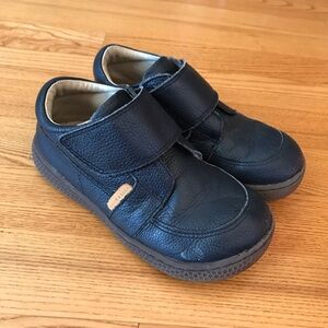Livie & Luca shoes Navy blue Leather Maverick boys velcro dress size 12 months